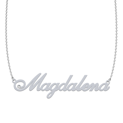 MAGDALENA  necklace made of rhodium-plated or gold-plated silver