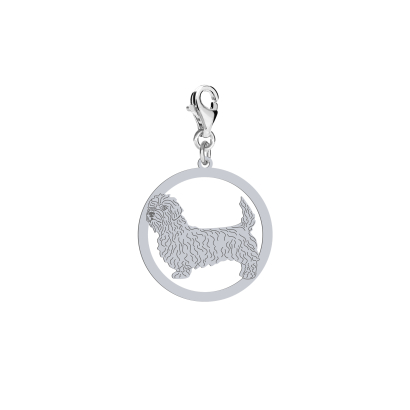 Charms z psem grawerem Irish Glen of Imaal Terrier srebro - MEJK Jewellery