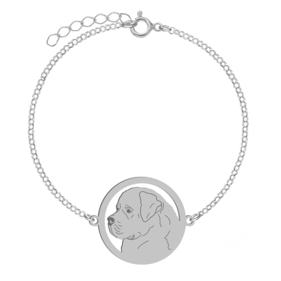 Silver Newfoundland bracelet, FREE ENGRAVING - MEJK Jewellery