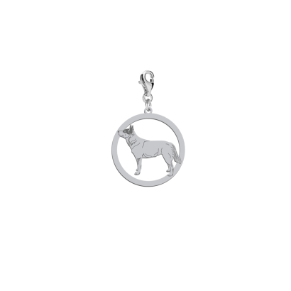 Charms z psem grawerem Australian Cattle Dog srebro - MEJK Jewellery