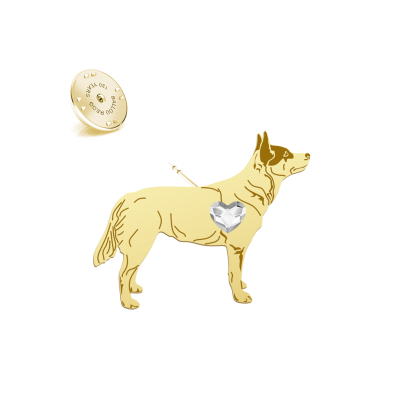 Wpinka Pozłacana Australijski Pies Pasterski - MEJK Jewellery