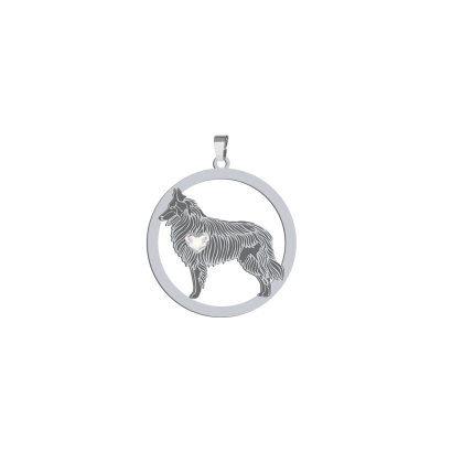 Silver Groenendael pendant, FREE ENGRAVING - MEJK Jewellery