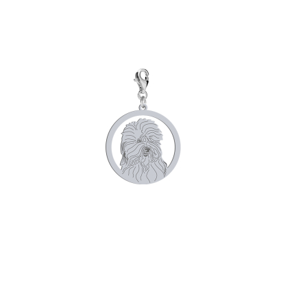 Charms z psem Bobtail srebro GRAWER GRATIS - MEJK Jewellery
