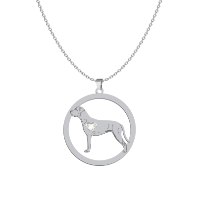 Silver Louisiana Catahoula necklace, FREE ENGRAVING - MEJK Jewellery
