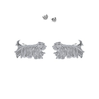 Silver Bergamasco shepherd earrings - MEJK Jewellery