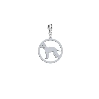 Charms z psem Bedlington Terrier srebro - MEJK Jewellery