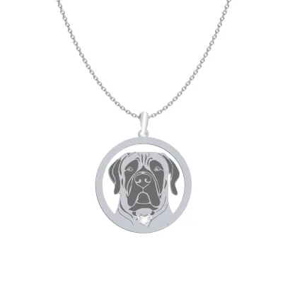 Naszyjnik z psem Mastif Afrykański srebro - MEJK Jewellery