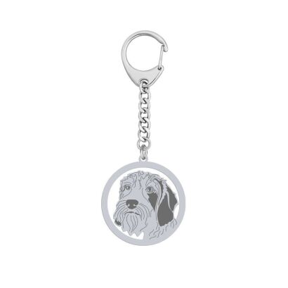 Srebrny brelok Jamnik Szorstkowłosy GRAWER GRATIS - MEJK Jewellery