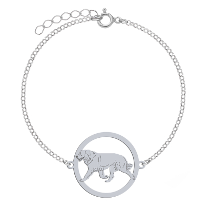 Bransoletka z psem Tatra Shepherd Dog srebro GRAWER GRATIS - MEJK Jewellery