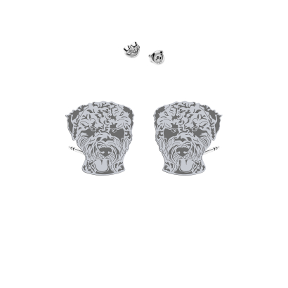 Silver Lagotto Romagnolo earrings - MEJK Jewellery