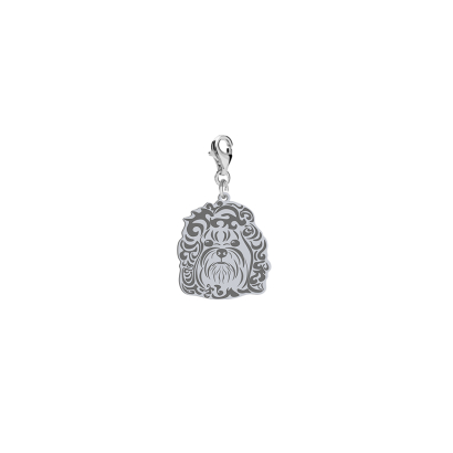 Silver Russian Tsvetnaya Bolonka engraved charms - MEJK Jewellery
