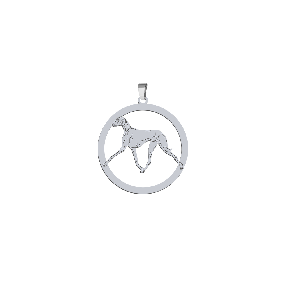 Silver Azawakh pendant, FREE ENGRAVING - MEJK Jewellery