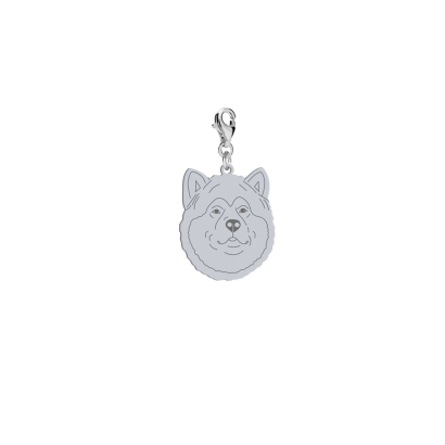 Charms z psem grawerem Alaskan Malamute srebro - MEJK Jewellery