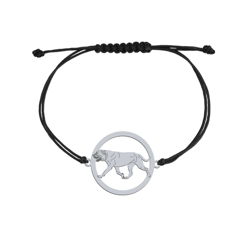 Silver Ca de Bou string bracelet, FREE ENGRAVING - MEJK Jewellery