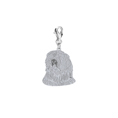 Charms z psem Komondor srebro GRAWER GRATIS - MEJK Jewellery