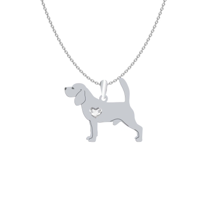 Naszyjnik z psem Beagle srebro - MEJK Jewellery