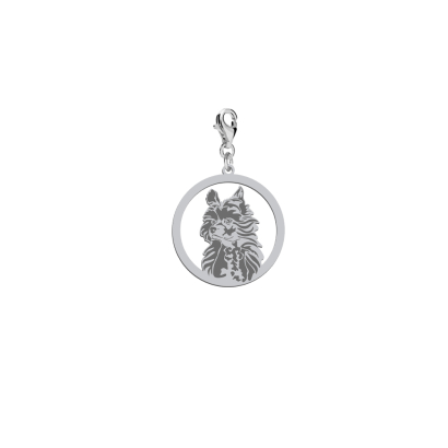 Silver Hairless Chinese Crested engraved charms - MEJK Jewellery