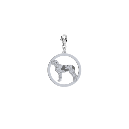 Silver Italian Wirehaired Pointer charms FREE ENGRAVING - MEJK Jewellery