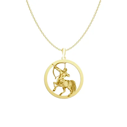 Centaur Naszyjnik srebro pozłacane GRAWER GRATIS - MEJK Jewellery