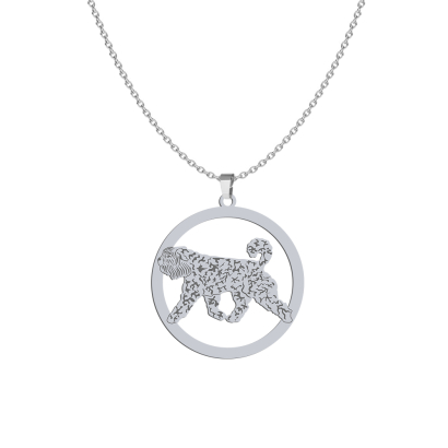 Silver Bouvier des Flandres necklace, FREE ENGRAVING - MEJK Jewellery