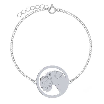 Silver Schnauzer engraved bracelet - MEJK Jewellery