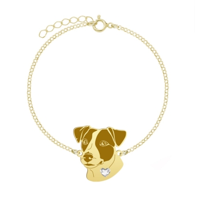 Pozłacana bransoletka Jack Russell Terrier Krótkowłosy GRAWER GRATIS - MEJK Jewellery