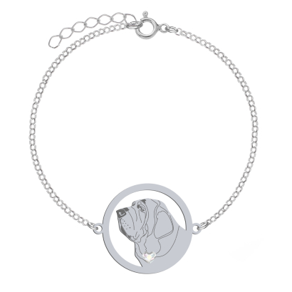 Silver Spanish Mastiff bracelet, FREE ENGRAVING - MEJK Jewellery