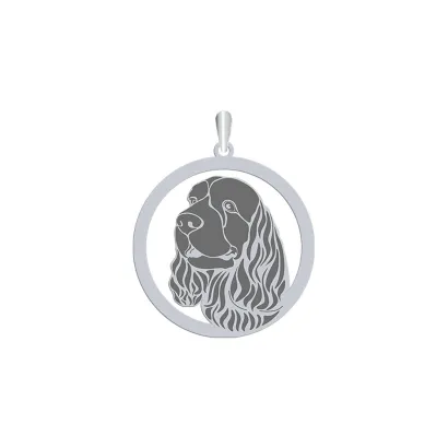 Zawieszka z psem Sussex Spaniel srebro GRAWER GRATIS - MEJK Jewellery