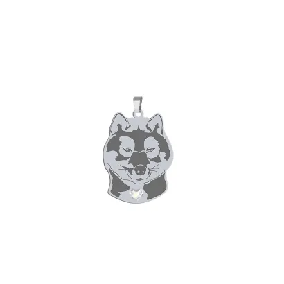 Zawieszka z psem Shikoku srebro GRAWER GRATIS - MEJK Jewellery