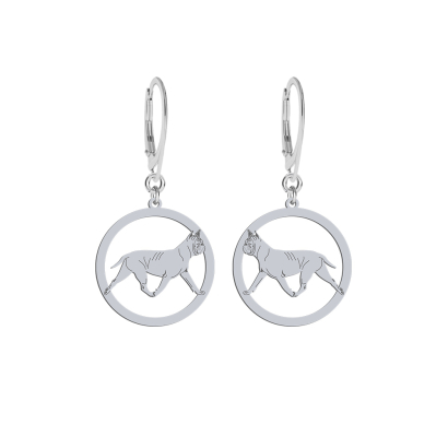 Silver Chongqing Dog earrings, FREE ENGRAVING - MEJK Jewellery
