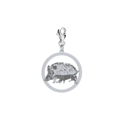 Charms z psem Alpejski Gończy Krótkonożny GRAWER GRATIS - MEJK Jewellery