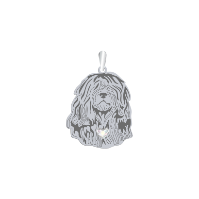 Silver Bergamasco shepherd pendant, FREE ENGRAVING - MEJK Jewellery