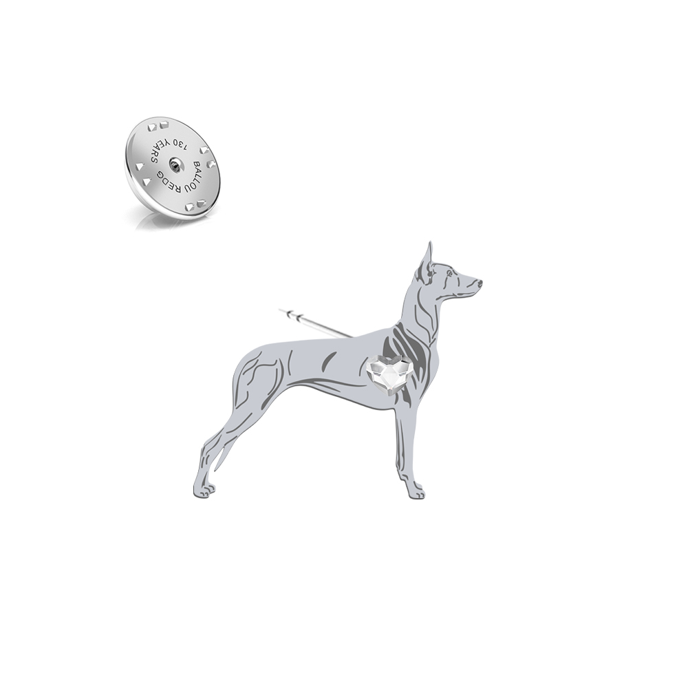 Silver Pharaoh Hound pin - MEJK Jewellery