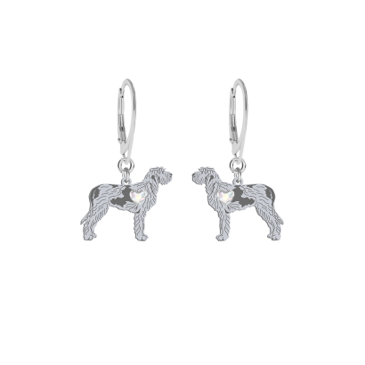 Silver Spinone Italiano earrings FREE ENGRAVING - MEJK Jewellery