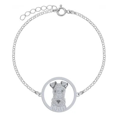 Bransoletka z psem Fox Terrier Wire srebro GRAWER GRATIS - MEJK Jewellery