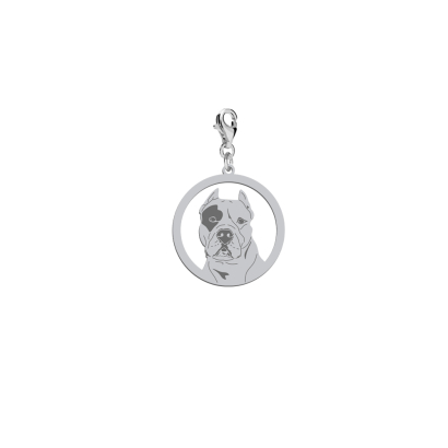 Charms z psem Dogiem Argentyńskim srebro GRAWER GRATIS - MEJK Jewellery