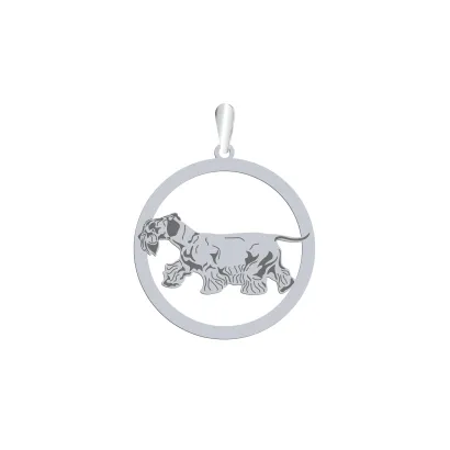 Zawieszka z psem Terrier Czeski srebro GRAWER GRATIS - MEJK Jewellery