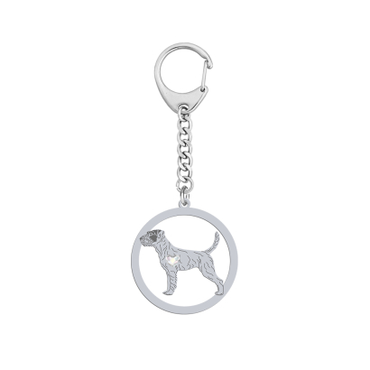 Silver Parson Russell Terrier keyring, FREE ENGRAVING - MEJK Jewellery