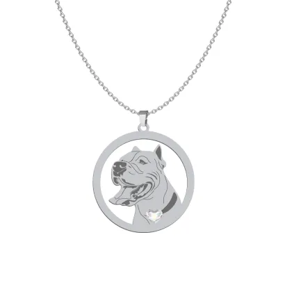 Naszyjnik z psem Dogiem Argentyńskim srebro GRAWER GRATIS - MEJK Jewellery