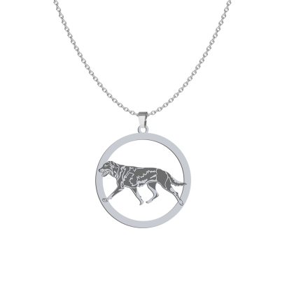 Silver Beauceron engraved necklace - MEJK Jewellery