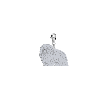 Silver Coton de Tulear charms, FREE ENGRAVING - MEJK Jewellery