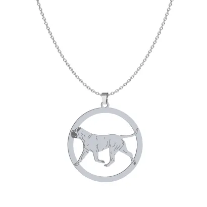 Naszyjnik z psem Bullmastiff srebro GRAWER GRATIS - MEJK Jewellery