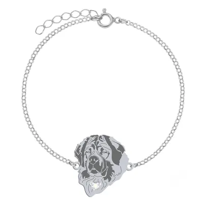 Bransoletka z psem Moskiewski Pies Stróżujący srebro GRAWER GRATIS - MEJK Jewellery