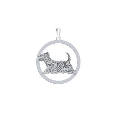 Zawieszka z Australian Silky Terrier srebro GRAWER GRATIS - MEJK Jewellery