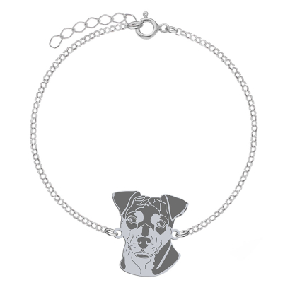 Silver Brazilian Terrier bracelet, FREE ENGRAVING - MEJK Jewellery