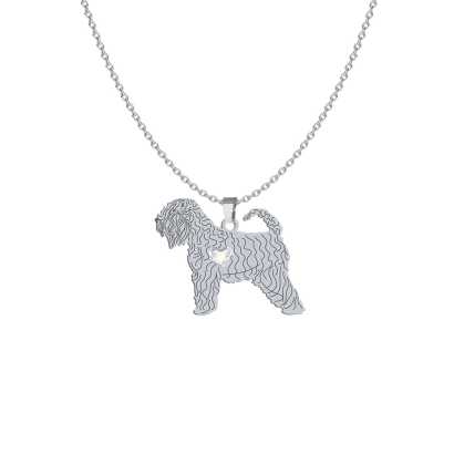 Naszyjnik z grawerem psem Irish Soft-coated Wheaten Terrier srebro - MEJK Jewellery