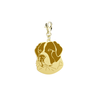 Charms z srebra pozłacanego Owczarek Środkowoazjatycki - MEJK Jewellery