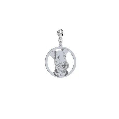 Airedale Terrier charms srebro 925 Grawer Gratis - MEJK Jewellery