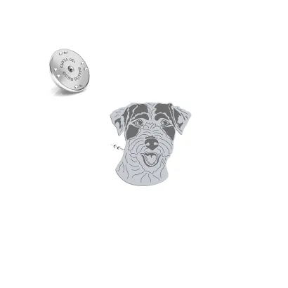 Wpinka z psem Parson Russell Terrier srebro - MEJK Jewellery
