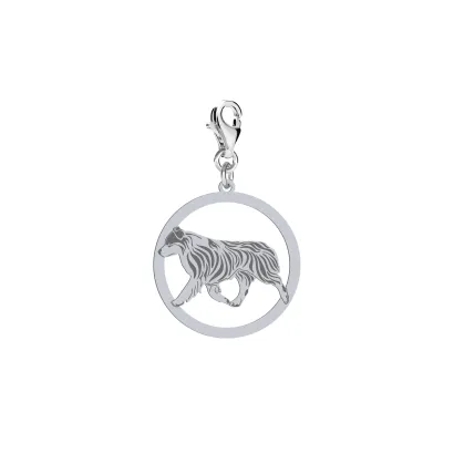 Charms z psem Miniaturowy Owczarek Amerykański srebro GRAWER GRATIS - MEJK Jewellery